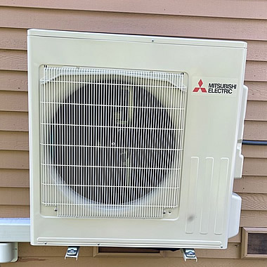 Outside the leaky heat pump system